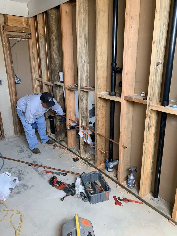 Commercial rough-in plumbing for Gas Line Repair in Waldo